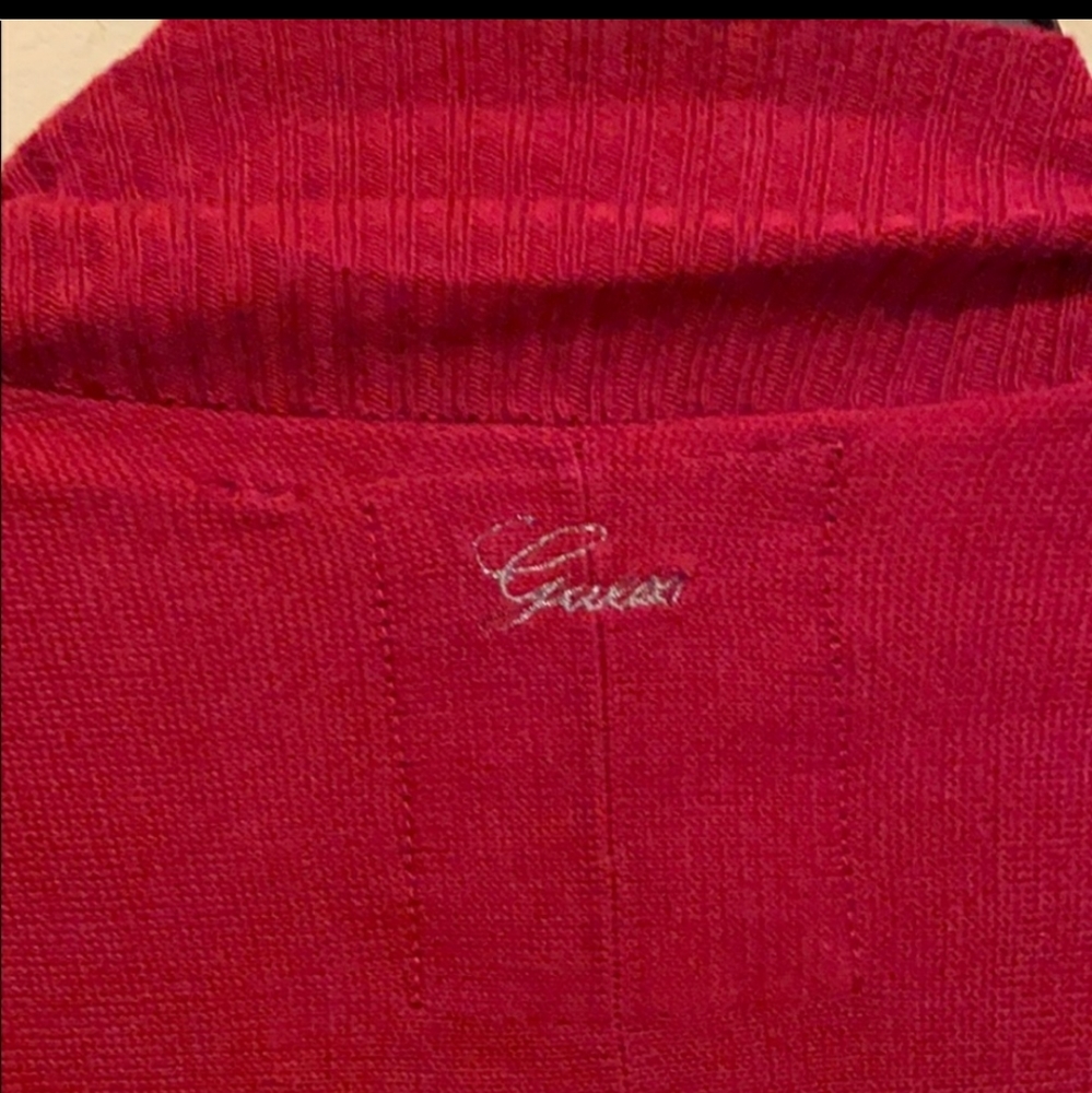 Guess red sweater